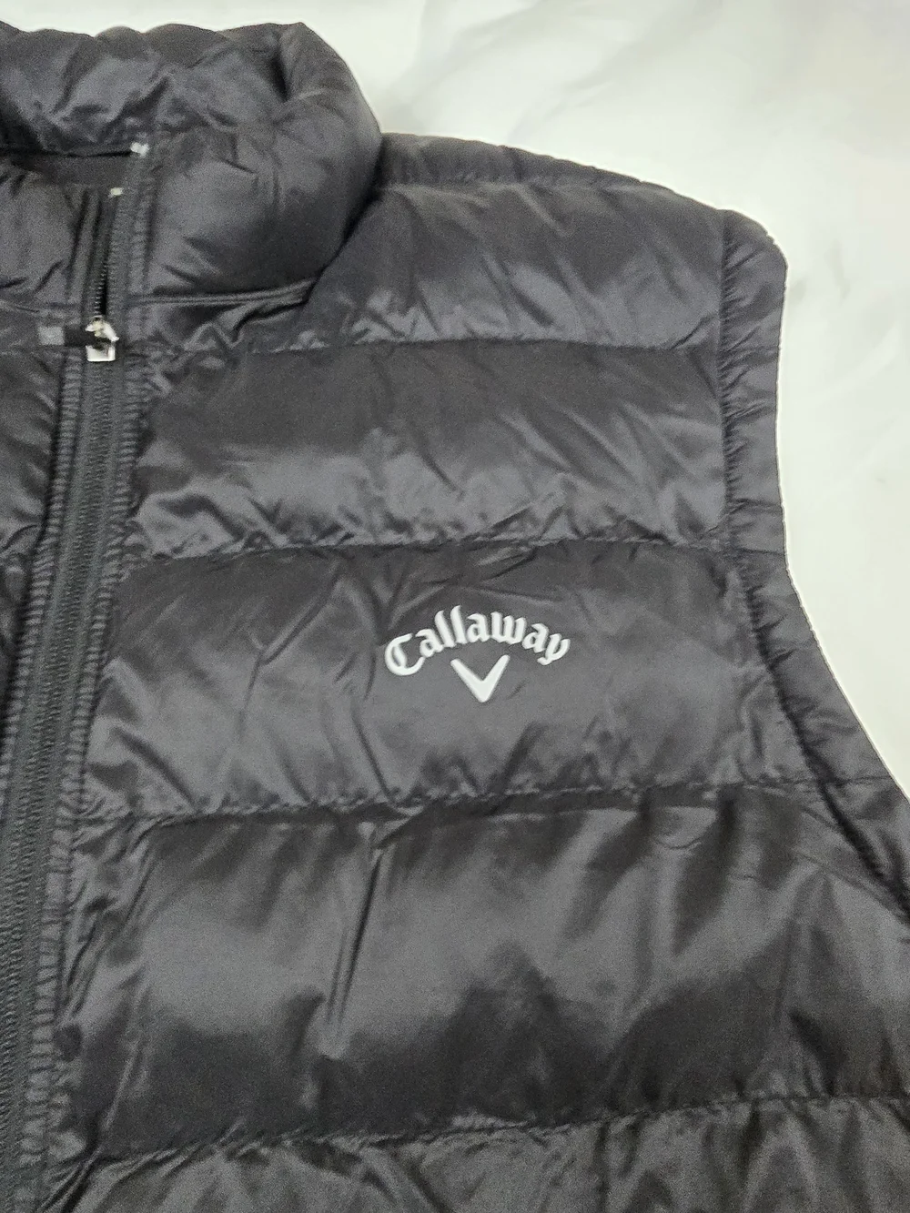 Callaway Men's XL Black Quilted Puffer Golf Vest Brand New Full Zip